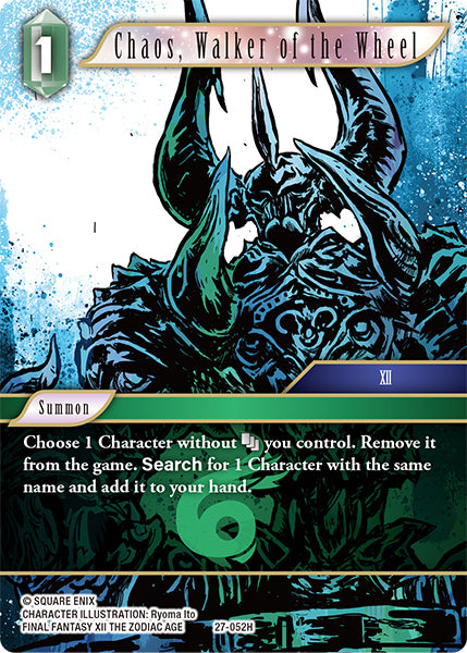 (052) Final Fantasy TCG Journey of Discovery Single: Chaos, Walker of the Wheel (27-052) (V.1)  Hero