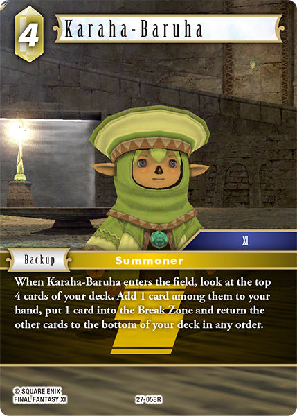 (058) Final Fantasy TCG Journey of Discovery Single: Karaha-Baruha (27-058)  Rare
