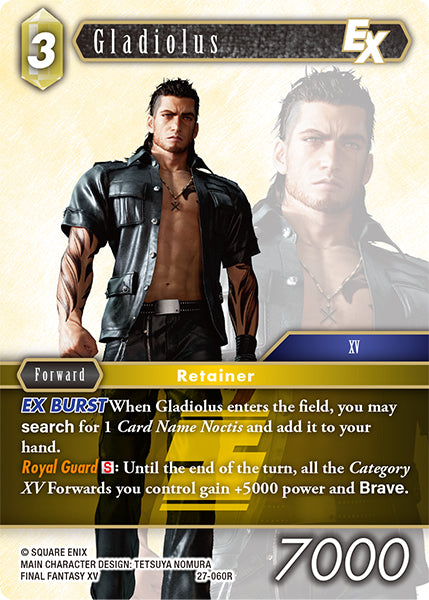 (060) Final Fantasy TCG Journey of Discovery Single: Gladiolus (27-060)  Rare