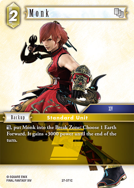 (071) Final Fantasy TCG Journey of Discovery Single: Monk (27-071)  Common