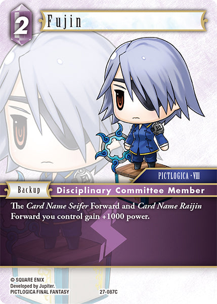 (087) Final Fantasy TCG Journey of Discovery Single: Fujin (27-087)  Common