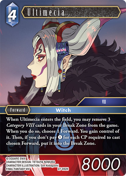 (092) Final Fantasy TCG Journey of Discovery Single: Ultimecia (27-092) (V.1)  Hero