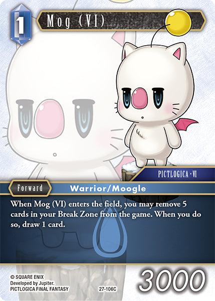 (106) Final Fantasy TCG Journey of Discovery Single: Mog (VI) (27-106)  Common
