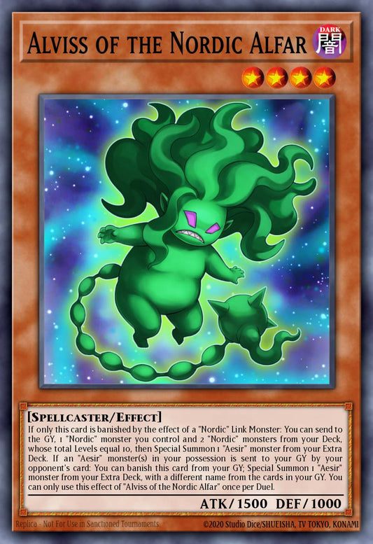 (151) YuGiOh TCG MP19: 2019 Gold Sarcophagus Tin Mega Pack Single: Alviss of the Nordic Alfar  Common