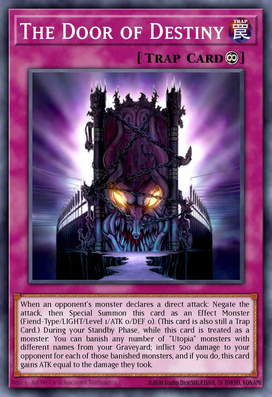 (240) YuGiOh TCG RA04: Quarter Century Stampede Single: The Door of Destiny (V.1 - Platinum Secret Rare)  Platinum Secret Rare