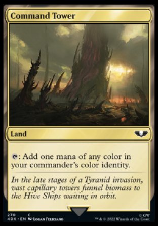 (270) Magic The Gathering Universes Beyond: Warhammer 40000 Single: Command Tower (V.1)  Common