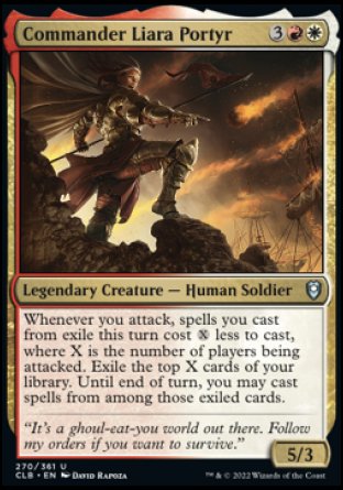 (270) Magic The Gathering Commander Legends: Battle for Baldur's Gate Single: Commander Liara Portyr Holo Uncommon