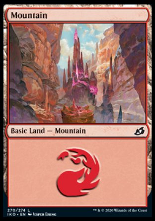 (270/274) Magic The Gathering Ikoria: Lair of Behemoths Single: Mountain (V.2) Holo Land