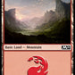 (270) Magic The Gathering Core 2021 Single: Mountain (V.2) Holo Land