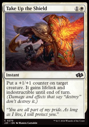(270) Magic The Gathering Foundations Jumpstart Single: Take Up the Shield  Common