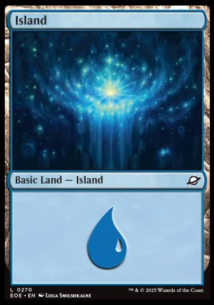 (270) Magic The Gathering Edge of Eternities Single: Island (V.3) Holo Land