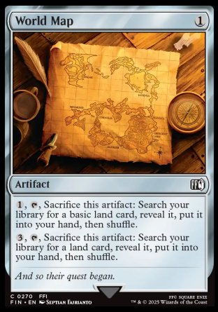 (270) Magic The Gathering Magic: The Gathering - FINAL FANTASY Single: World Map Holo Common