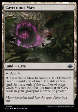 (270) Magic The Gathering The Lost Caverns of Ixalan Single: Cavernous Maw Holo Uncommon