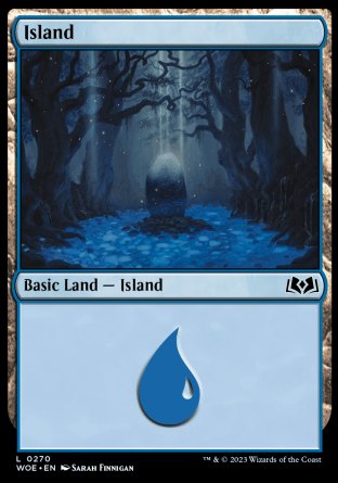 (270) Magic The Gathering Wilds of Eldraine Single: Island (V.3) Holo Land
