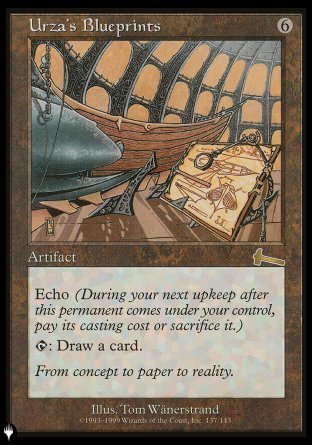 (137) Magic The Gathering The List Single: Urza's Blueprints  Rare