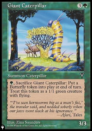 (108) Magic The Gathering The List Single: Giant Caterpillar  Common