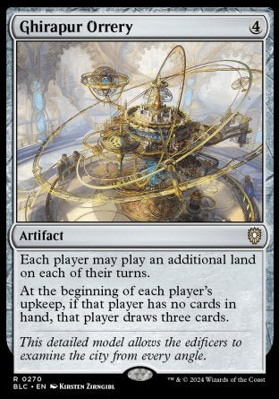 (270) Magic The Gathering Commander: Bloomburrow Single: Ghirapur Orrery  Rare