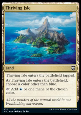 (270) Magic The Gathering Commander: Adventures in the Forgotten Realms Single: Thriving Isle  Common