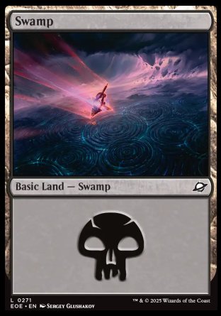 (271) Magic The Gathering Edge of Eternities Single: Swamp (V.2) Holo Land
