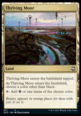 (271) Magic The Gathering Commander: Adventures in the Forgotten Realms Single: Thriving Moor  Common