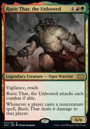 (271) Magic The Gathering Double Masters 2022 Single: Ruric Thar, the Unbowed  Rare