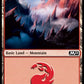 (271) Magic The Gathering Core 2021 Single: Mountain (V.3) Holo Land