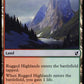 (271) Magic The Gathering Commander 2019 Single: Rugged Highlands  Common
