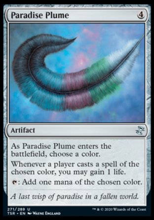 (271/289) Magic The Gathering Time Spiral Remastered Single: Paradise Plume  Uncommon