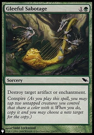 (116) Magic The Gathering The List Single: Gleeful Sabotage  Common