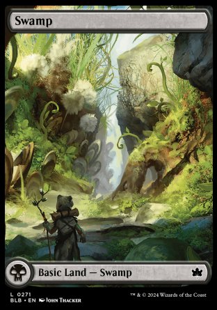 (271) Magic The Gathering Bloomburrow Single: Swamp (V.2)  Land