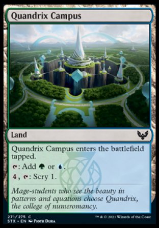 (271) Magic The Gathering Strixhaven: School of Mages Single: Quandrix Campus Holo Common