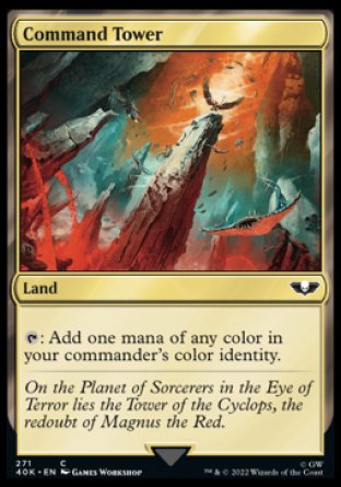 (271) Magic The Gathering Universes Beyond: Warhammer 40000 Single: Command Tower (V.2)  Common