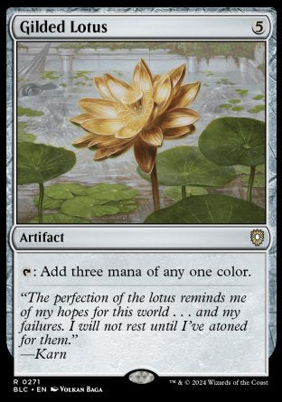 (271) Magic The Gathering Commander: Bloomburrow Single: Gilded Lotus Holo Rare