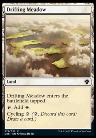 (271/322) Magic The Gathering Commander: Ikoria Single: Drifting Meadow  Common