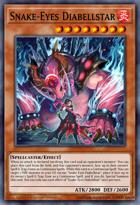 (011) YuGiOh TCG LEDE: Legacy of Destruction Single: Snake-Eyes Diabellstar (V.2 - Quarter Century Secret Rare)  Quarter Century Secret Rare