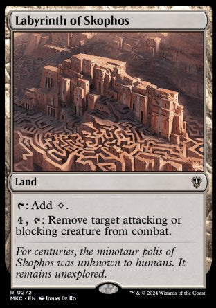 (272) Magic The Gathering Commander: Murders at Karlov Manor Single: Labyrinth of Skophos  Rare