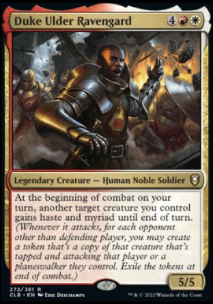(272) Magic The Gathering Commander Legends: Battle for Baldur's Gate Single: Duke Ulder Ravengard  Rare