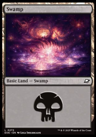 (272) Magic The Gathering Edge of Eternities Single: Swamp (V.3) Holo Land