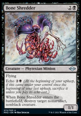(272) Magic The Gathering Modern Horizons 2 Single: Bone Shredder (V.1) Holo Uncommon