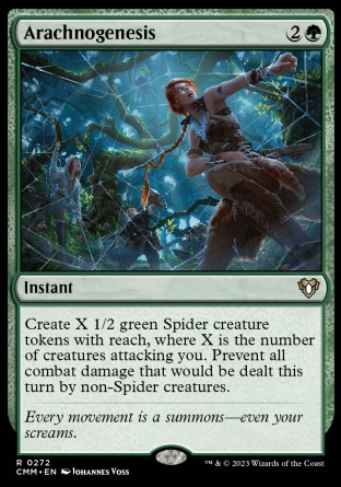 (272) Magic The Gathering Commander Masters Single: Arachnogenesis Holo Rare