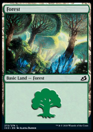 (272/274) Magic The Gathering Ikoria: Lair of Behemoths Single: Forest (V.1)  Land