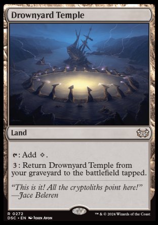 (272) Magic The Gathering Commander: Duskmourn: House of Horror Single: Drownyard Temple  Rare