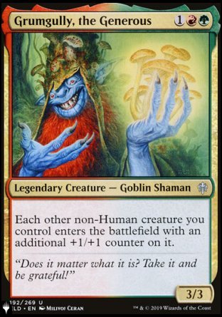 (192) Magic The Gathering The List Single: Grumgully, the Generous  Uncommon