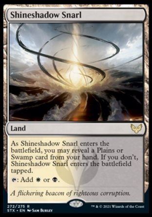 (272) Magic The Gathering Strixhaven: School of Mages Single: Shineshadow Snarl  Rare