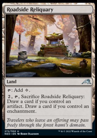(272) Magic The Gathering Kamigawa: Neon Dynasty Single: Roadside Reliquary Holo Uncommon