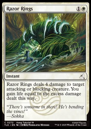 (272) Magic The Gathering Magic: The Gathering | Avatar: The Last Airbender: Eternal Single: Razor Rings Holo Common