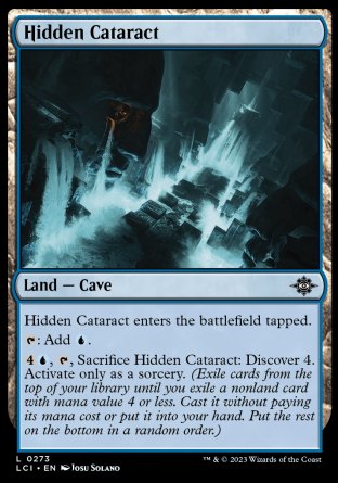 (273) Magic The Gathering The Lost Caverns of Ixalan Single: Hidden Cataract Holo Land