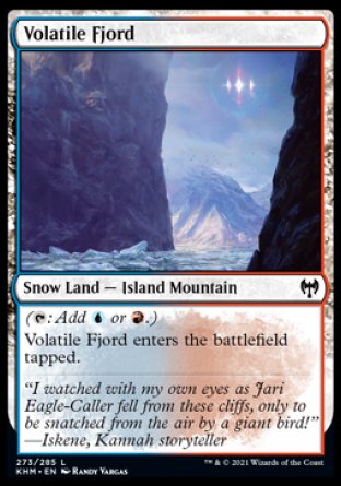 (273/285) Magic The Gathering Kaldheim Single: Volatile Fjord  Common