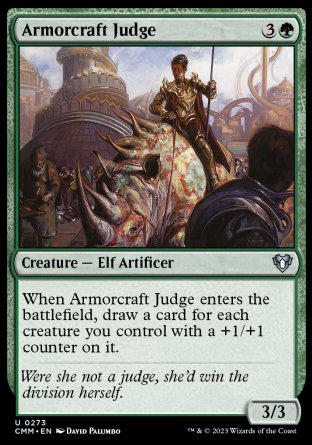 (273) Magic The Gathering Commander Masters Single: Armorcraft Judge  Uncommon