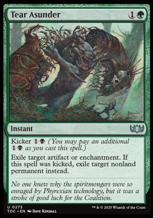 (273) Magic The Gathering Commander: Tarkir: Dragonstorm Single: Tear Asunder  Uncommon
